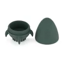 PETITE&MARS Szilikon fürdőjáték kefével Splashy Rocket Misty Green 6m+