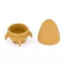 PETITE&MARS Szilikon fürdőjáték kefével Splashy Rocket Intense Ochre 6m+