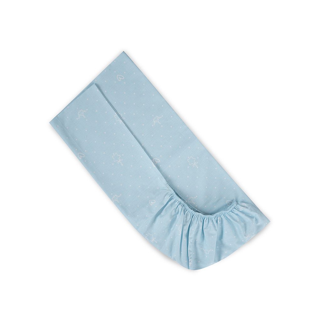 Lorelli gumis lepedő 60x120 + 15cm - Little Bear Blue