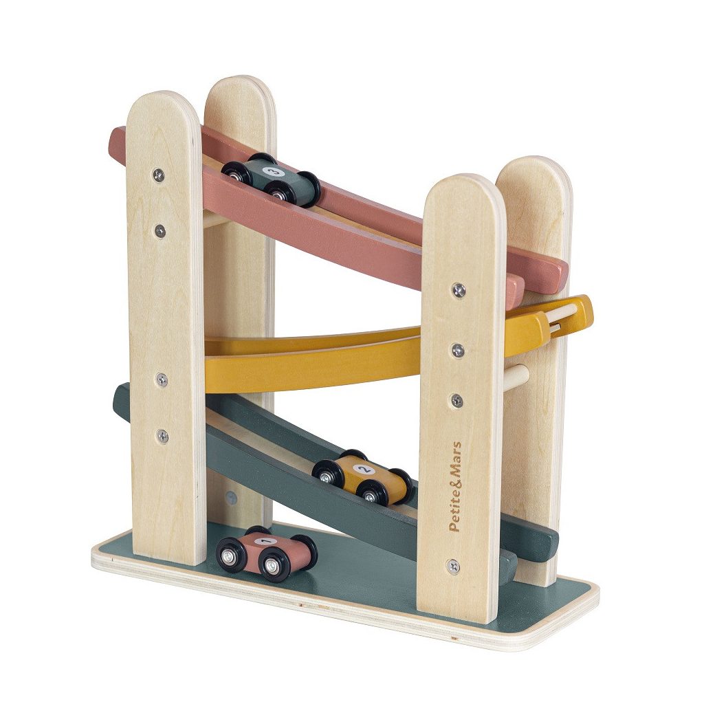 PETITE&MARS Fa játék – Versenypálya  Milky Way Wood of Mars 18hó+ Aurora Pink