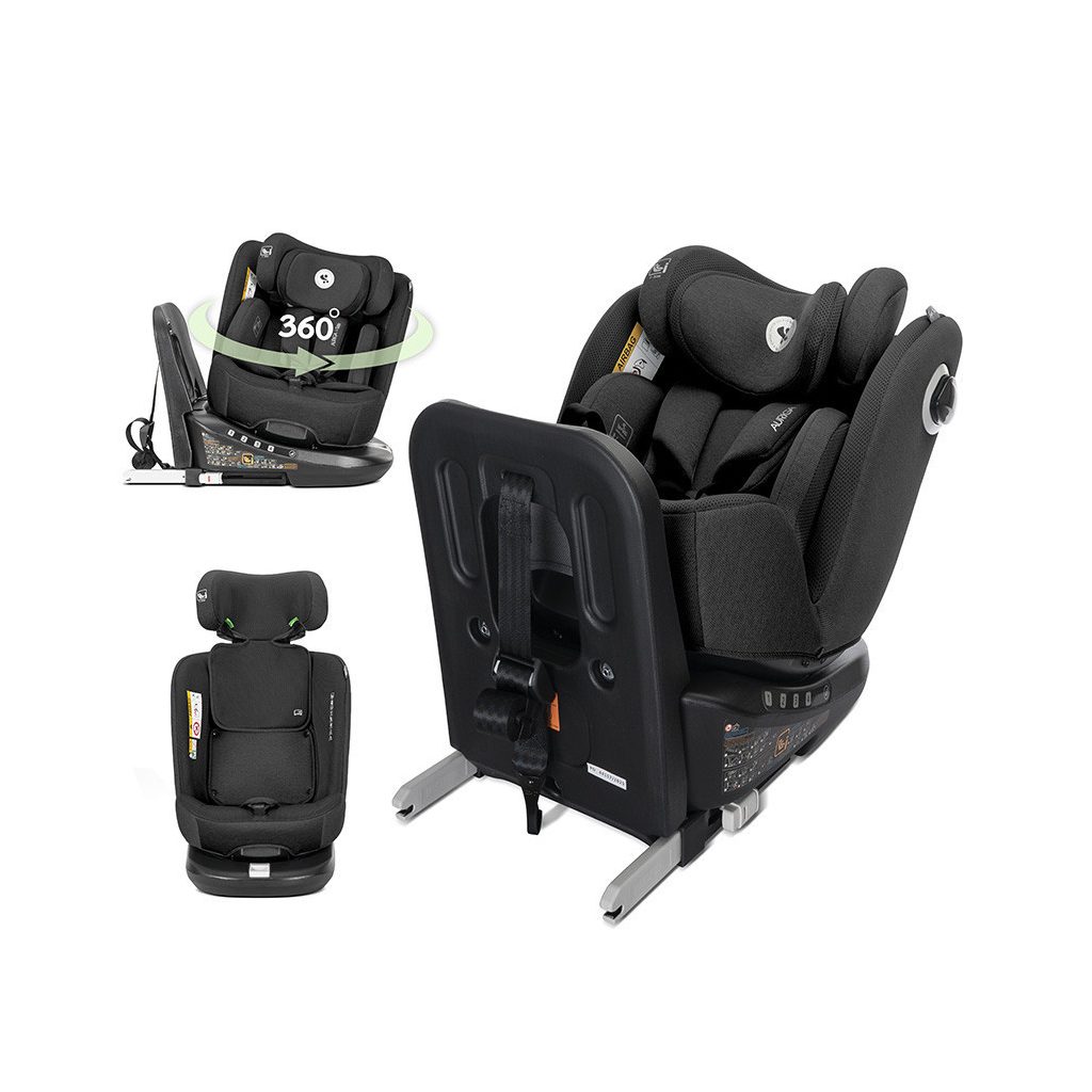 Lorelli Auriga 360 isofix autósülés 40-150cm - Black