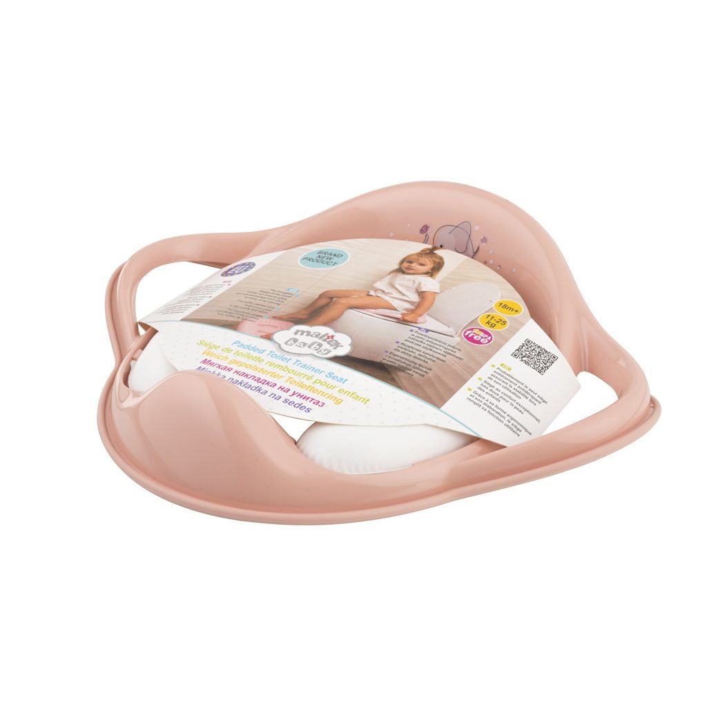 MALTEX WC szűkítő fogantyúval puha Elefánt Minimal - peach rose