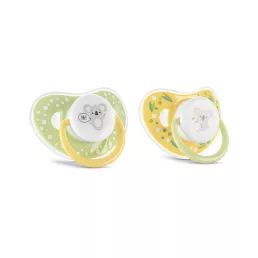 Baby Care cumi kupakkal 2db 6M+ - YELLOW/GREEN
