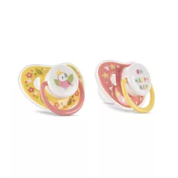 Baby Care cumi kupakkal 2db 6M+ - YELLOW/PINK