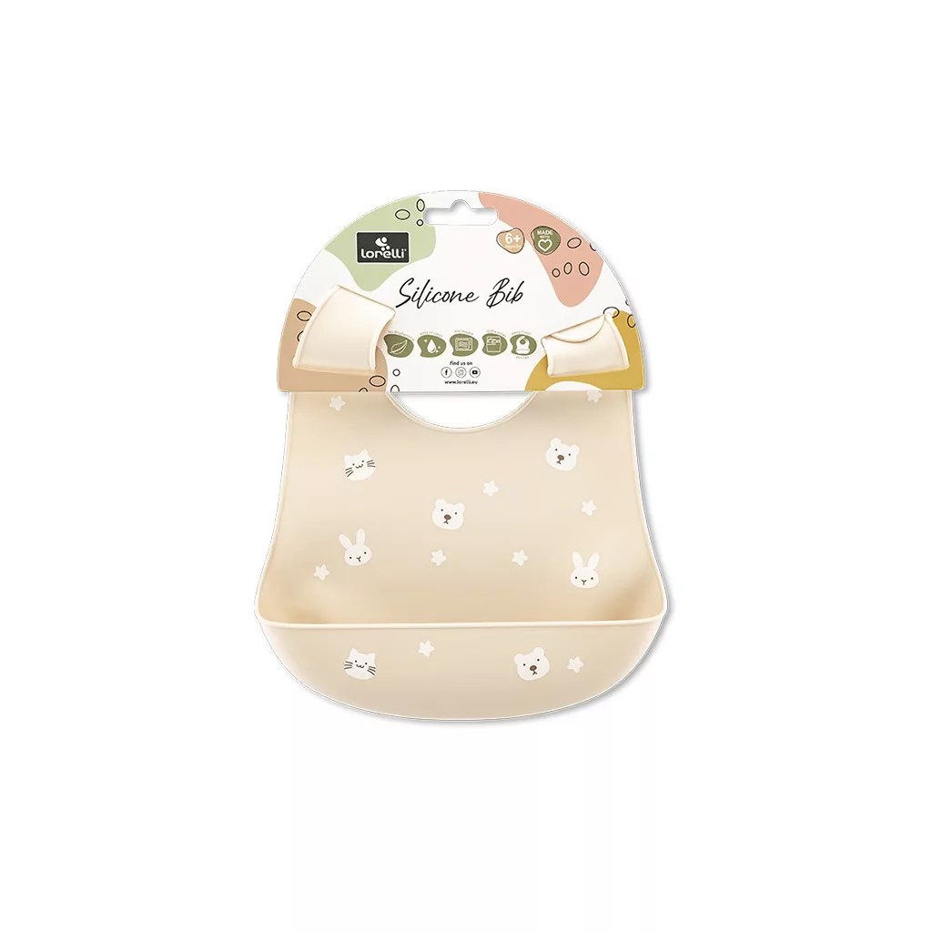 Lorelli szilikon előke - Beige