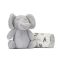 Lorelli Nappy takaró 75x90 cm - Grey Elephant