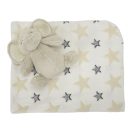 Lorelli Nappy takaró 75x90 cm - Beige Elephant