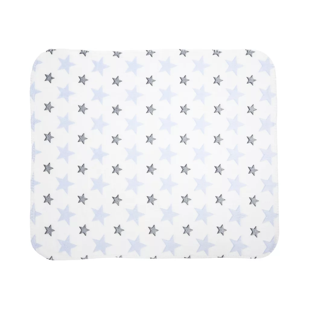 Lorelli Poffy Duo takaró 75x90 cm párnával 45x30 cm - White Blue Teddy Bear