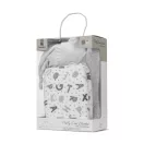 Lorelli Poffy Duo takaró 75x90 cm párnával 45x30 cm - White Grey Teddy Bear