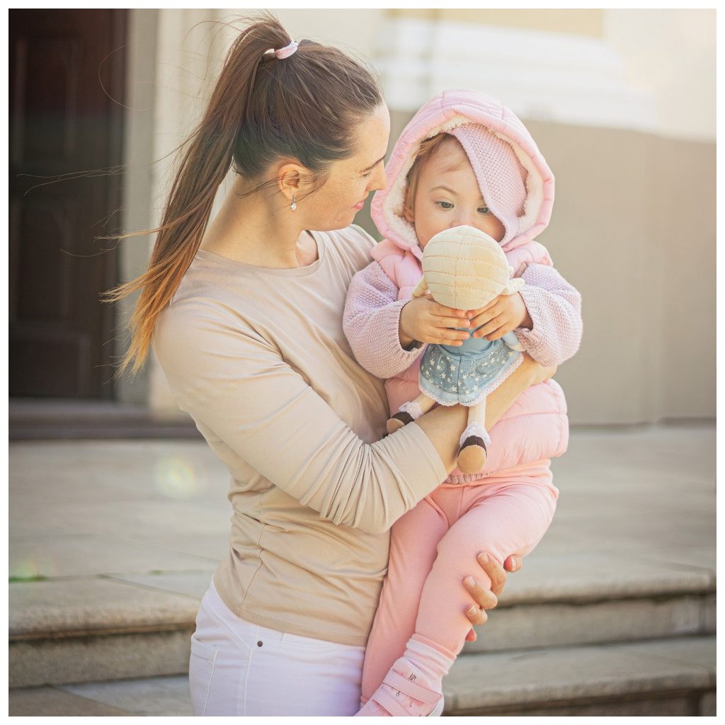 PETITE&MARS Plüss játékbaba Elise 0+, 35 cm