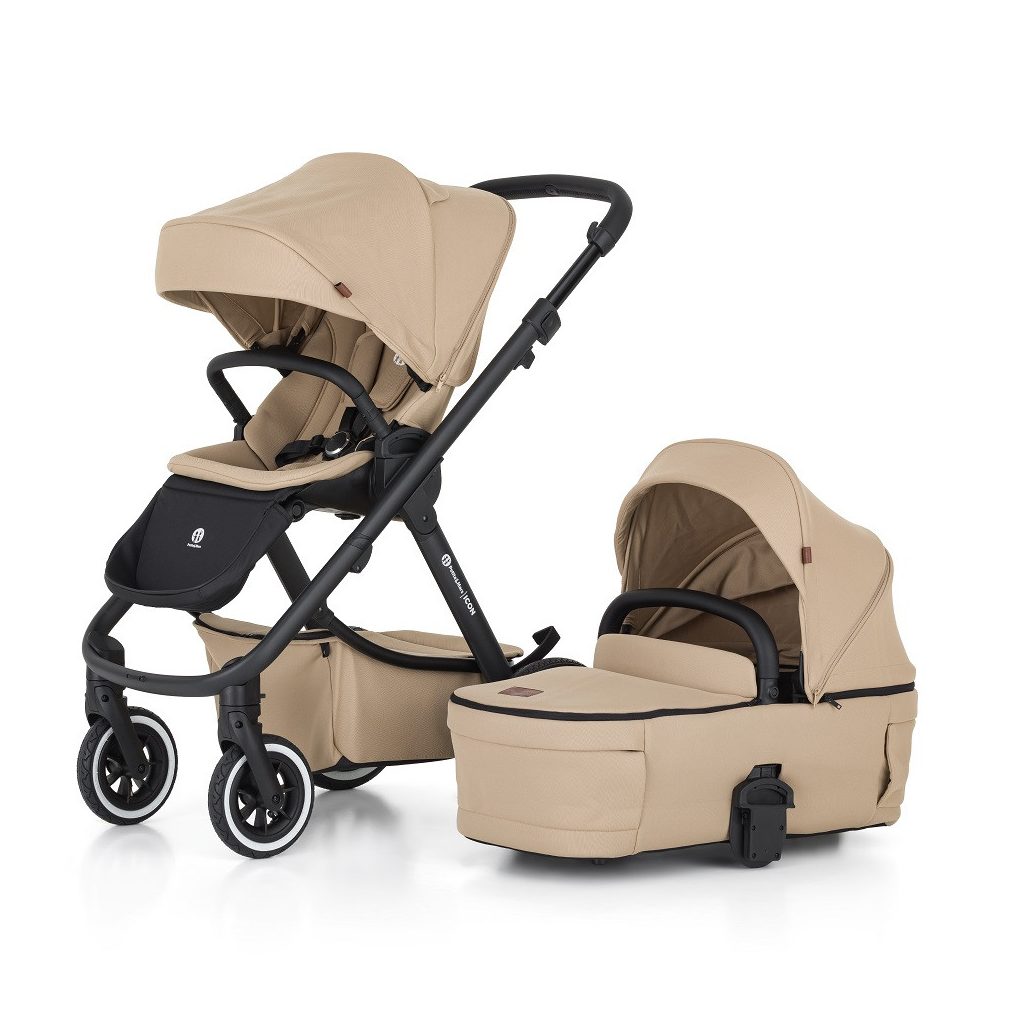 PETITE&MARS Kombinált babakocsi ICON 2in1 Mocha Beige LITE AIR