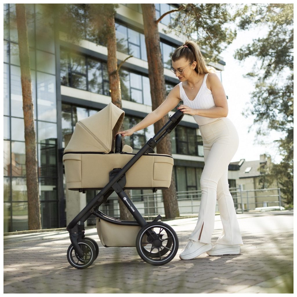 PETITE&MARS Kombinált babakocsi ICON 2in1 Mocha Beige XXL RWS