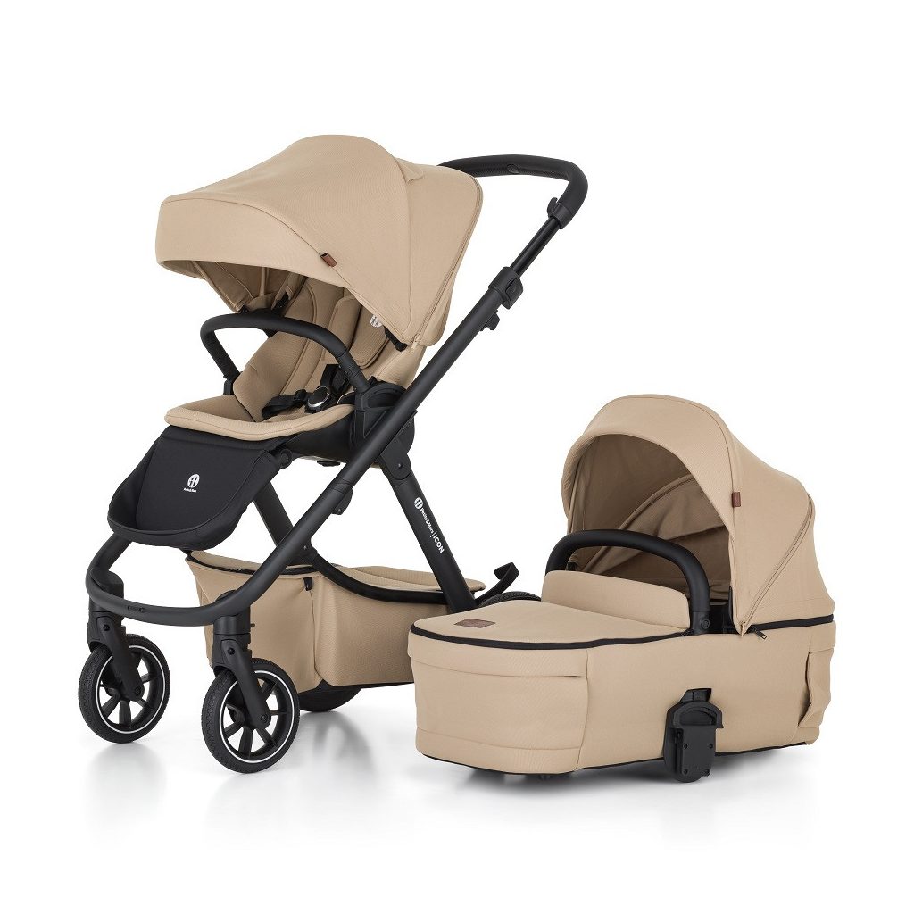 PETITE&MARS Kombinált babakocsi ICON 2in1 Mocha Beige XXL RWS