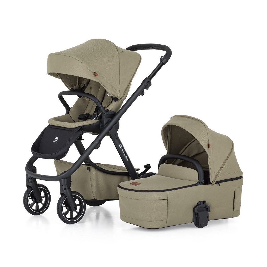 PETITE&MARS Kombinált babakocsi ICON 2in1 Mossy Green XXL RWS