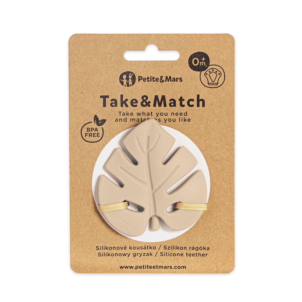 PETITE&MARS Szilikon rágóka TAKE&MATCH Desert Sand 0m+