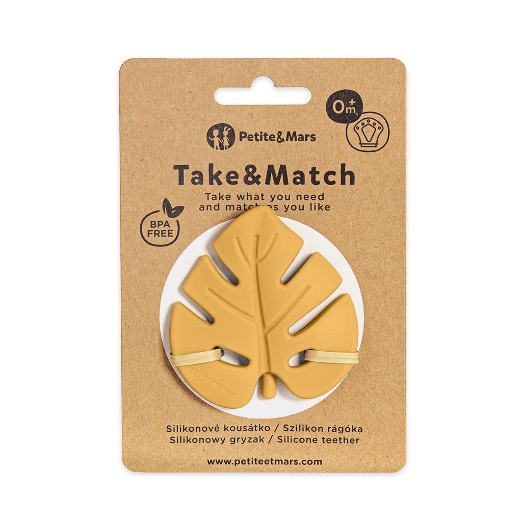 PETITE&MARS Szilikon rágóka TAKE&MATCH Intense Ochre 0m+
