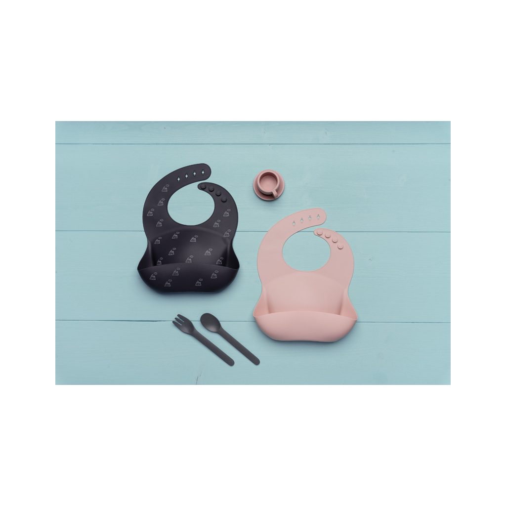 PETITE&MARS Szilikon előke Sam Grey Hills