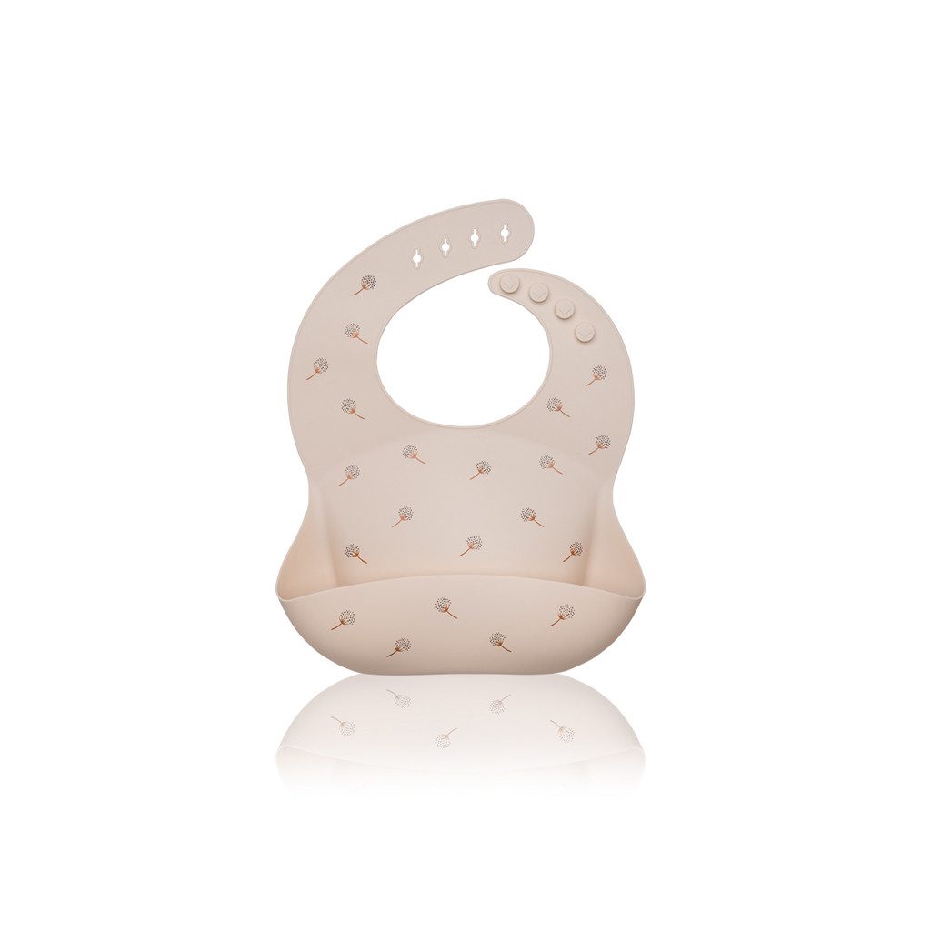 PETITE&MARS  Szilikon előke Sam Beige Dandelion