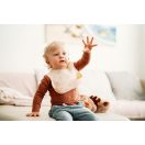 PETITE&MARS  Szilikon előke Sam Beige Dandelion