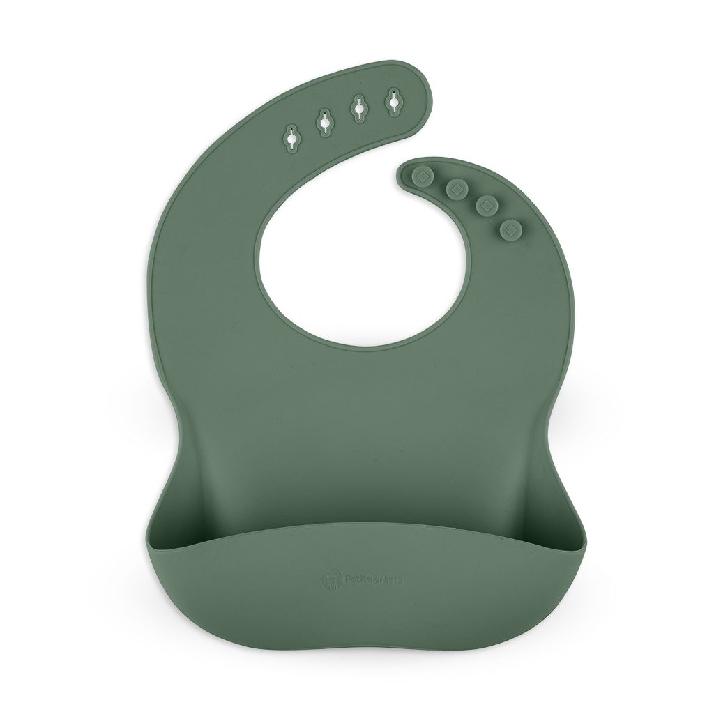 PETITE&MARS Szilikon előke Take&Match Misty Green 6m+