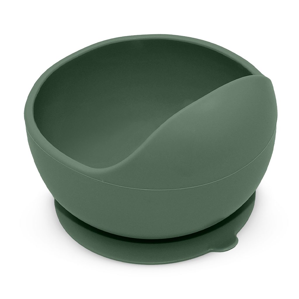 PETITE&MARS Szilikon tál tapadókoronggal TAKE&MATCH Misty Green 6m+