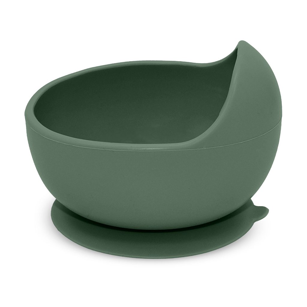 PETITE&MARS Szilikon tál tapadókoronggal TAKE&MATCH Misty Green 6m+