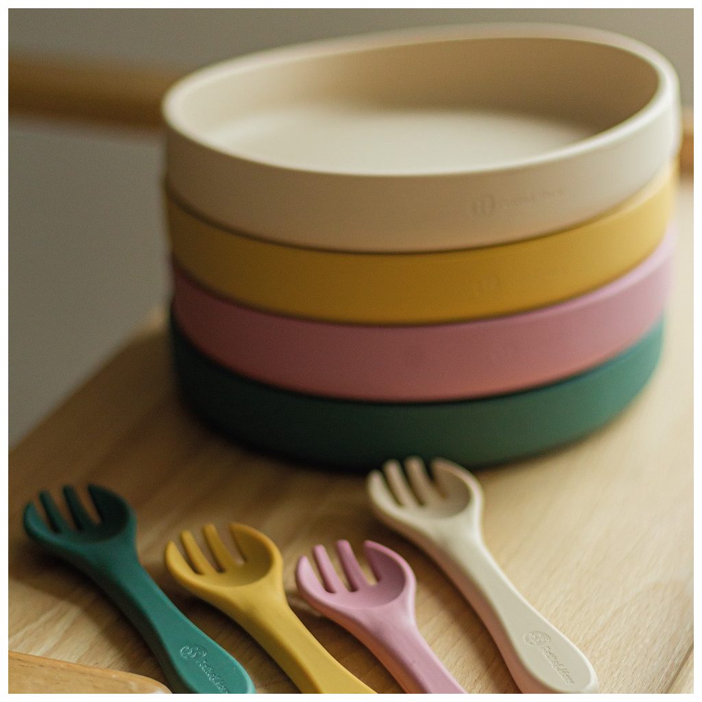 PETITE&MARS  Szilikon tányér tapadókoronggal TAKE&MATCH Desert Sand 6m+