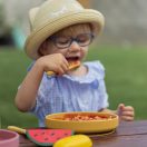 PETITE&MARS  Szilikon tányér tapadókoronggal TAKE&MATCH Intense Ochre 6m+