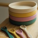 PETITE&MARS  Szilikon tányér tapadókoronggal TAKE&MATCH Dusty Rose 6m+