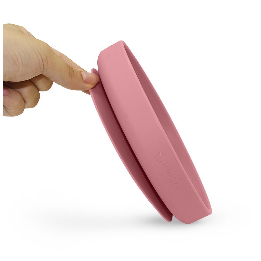 PETITE&MARS  Szilikon tányér tapadókoronggal TAKE&MATCH Dusty Rose 6m+