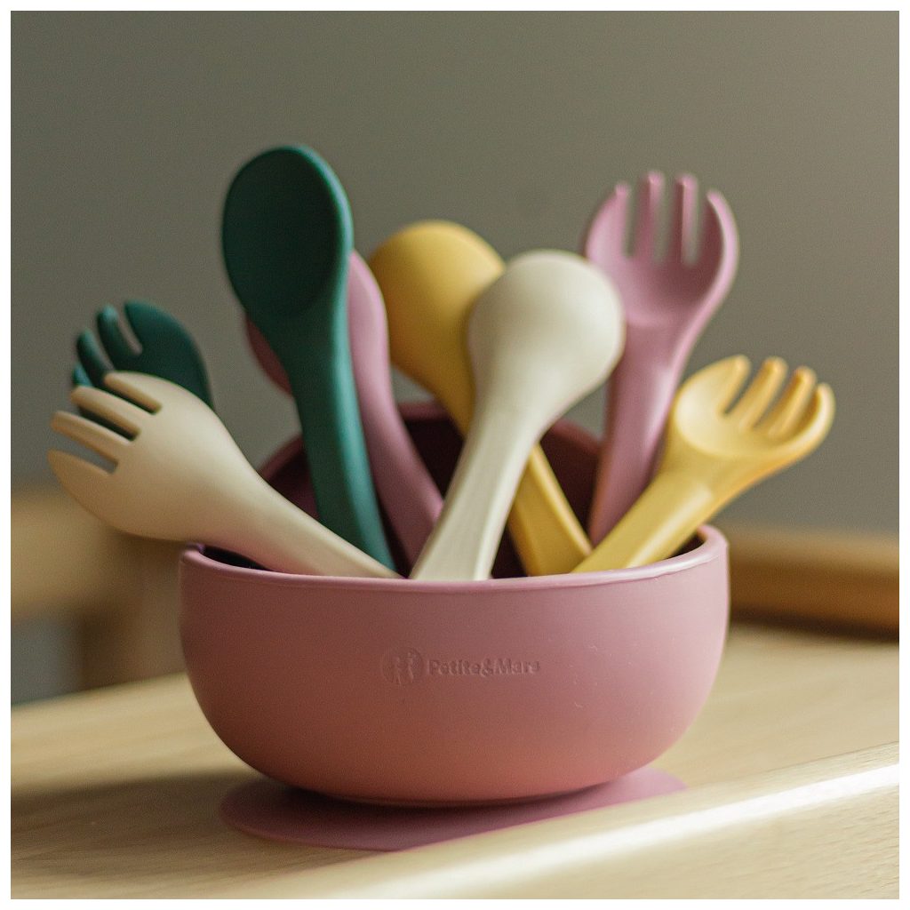 PETITE&MARS Szilikon evőeszközök TAKE&MATCH Misty Green 6m+