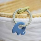 PETITE&MARS Szilikon rágóka Elefi Cute Blue 0m+