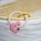 PETITE&MARS Szilikon rágóka Love Cute Pink 0m+