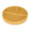 PETITE&MARS Szilikon osztott tányér, kerek Take&Match Intense Ochre 6m+
