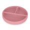 PETITE&MARS Szilikon osztott tányér, kerek Take&Match Dusty Rose 6m+