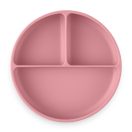 PETITE&MARS Szilikon osztott tányér, kerek Take&Match Dusty Rose 6m+
