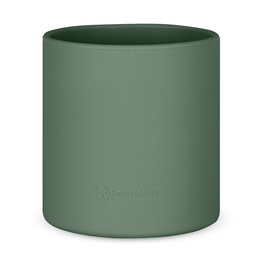 PETITE&MARS Szilikon bögre Take&Match Misty Green 6m+