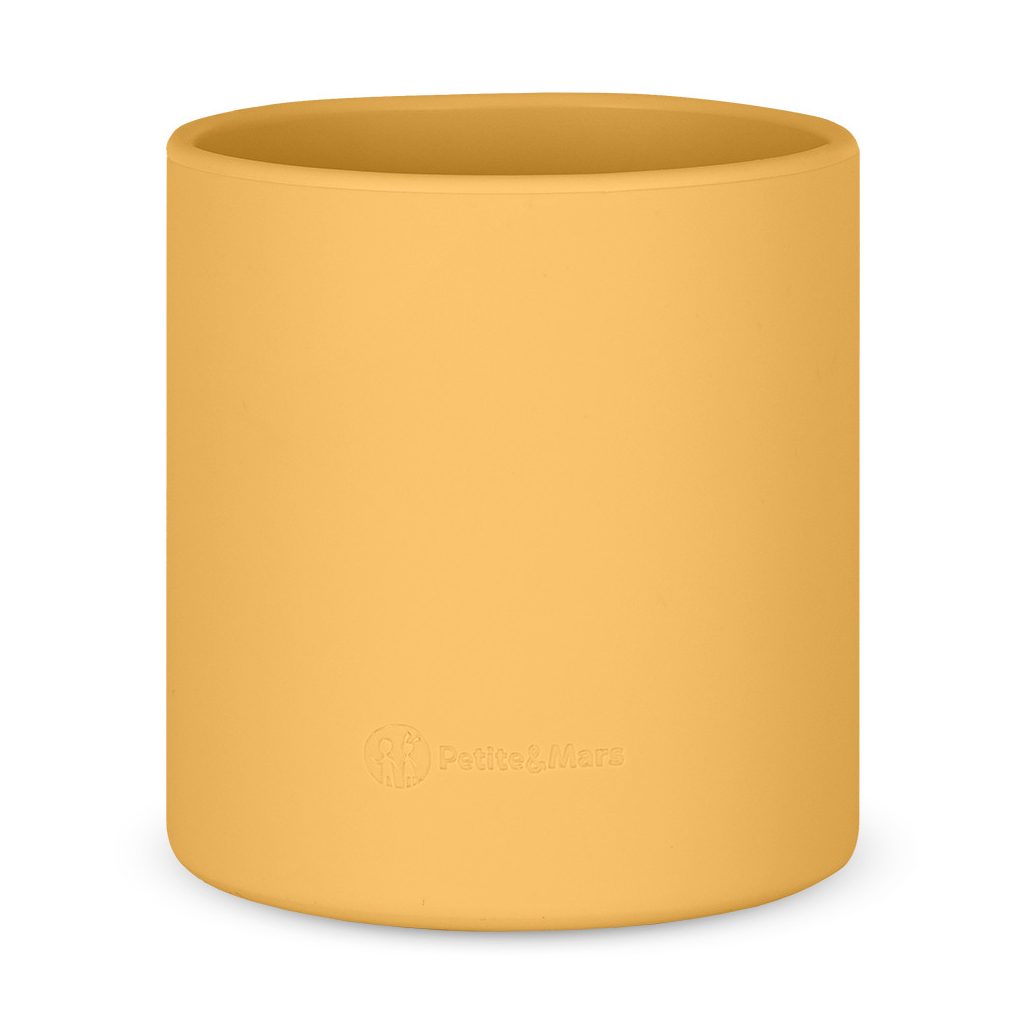 PETITE&MARS Szilikon bögre Take&Match Intense Ochre 6m+