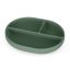 PETITE&MARS Szilikon osztott tányér, ovális Take&Match Misty Green 6m+
