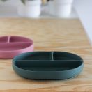 PETITE&MARS Szilikon osztott tányér, ovális Take&Match Desert Sand 6m+