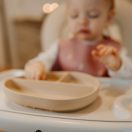 PETITE&MARS Szilikon osztott tányér, ovális Take&Match Dusty Rose 6m+