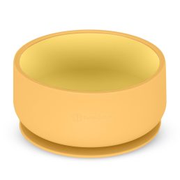   PETITE&MARS Kétszínű szilikon tál Take&Match Intense Ochre 6m+