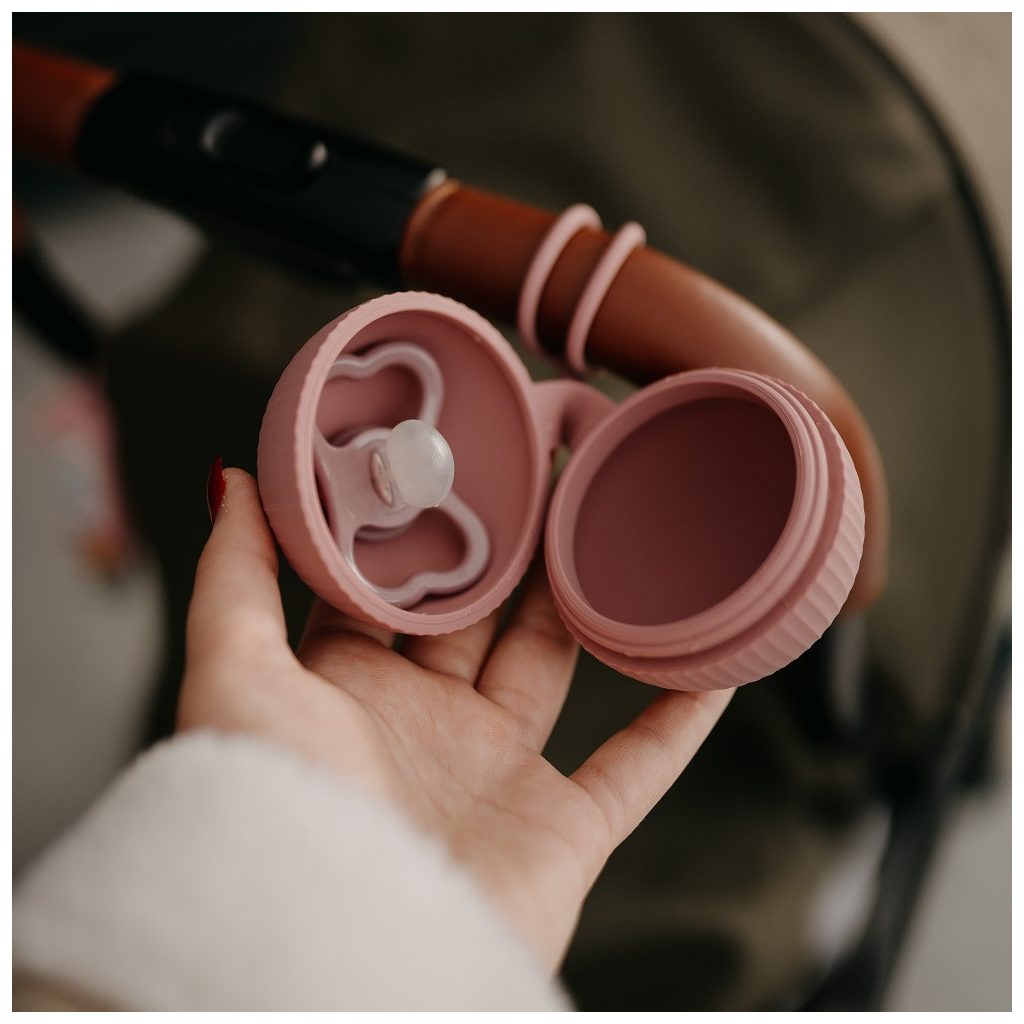 PETITE&MARS Szilikon cumitartó tok Desert Sand 0m+