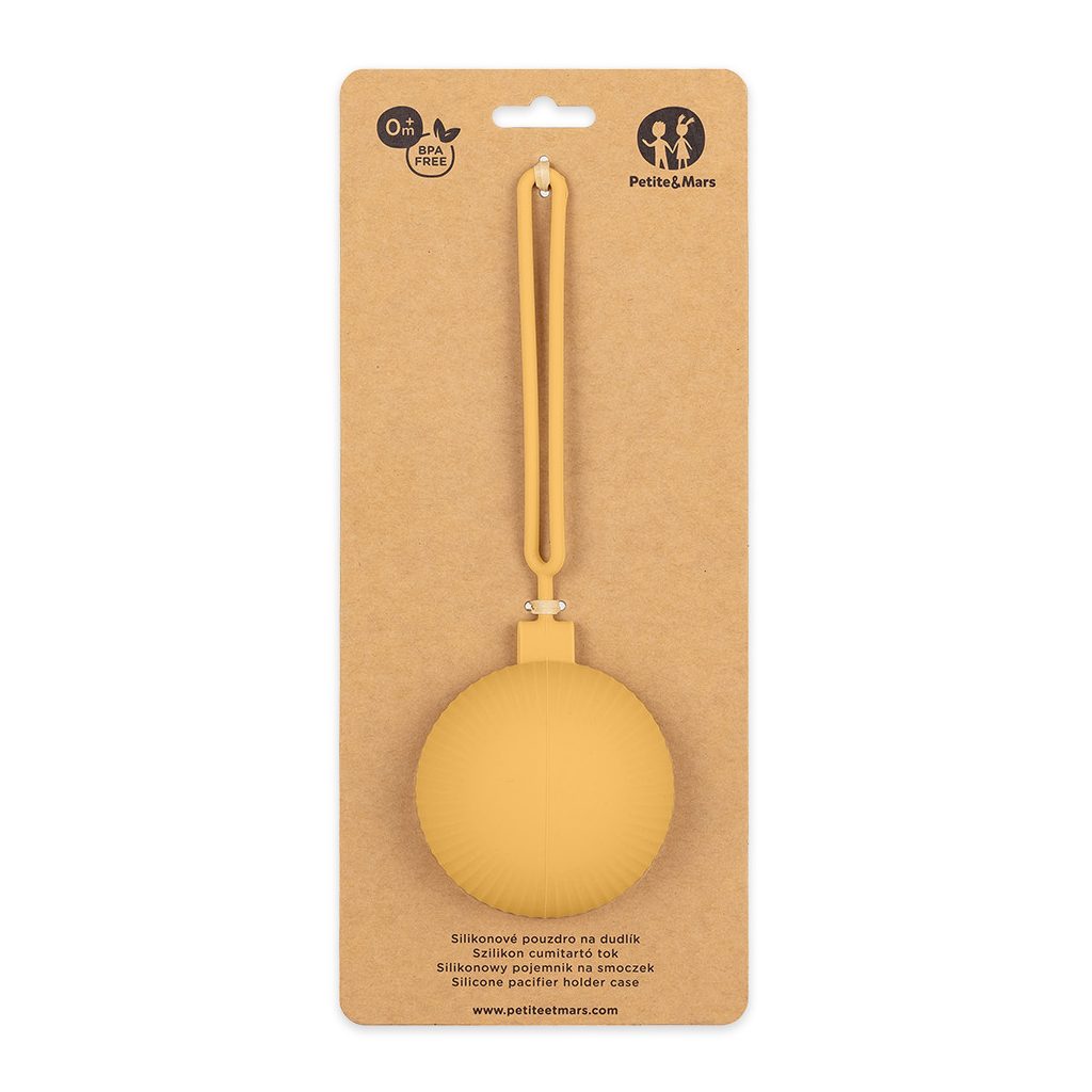 PETITE&MARS Szilikon cumitartó tok Intense Ochre 0m+
