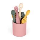 PETITE&MARS Szilikon gyakorló kanál szett 3 db Take&Match Intense Ochre 6m+