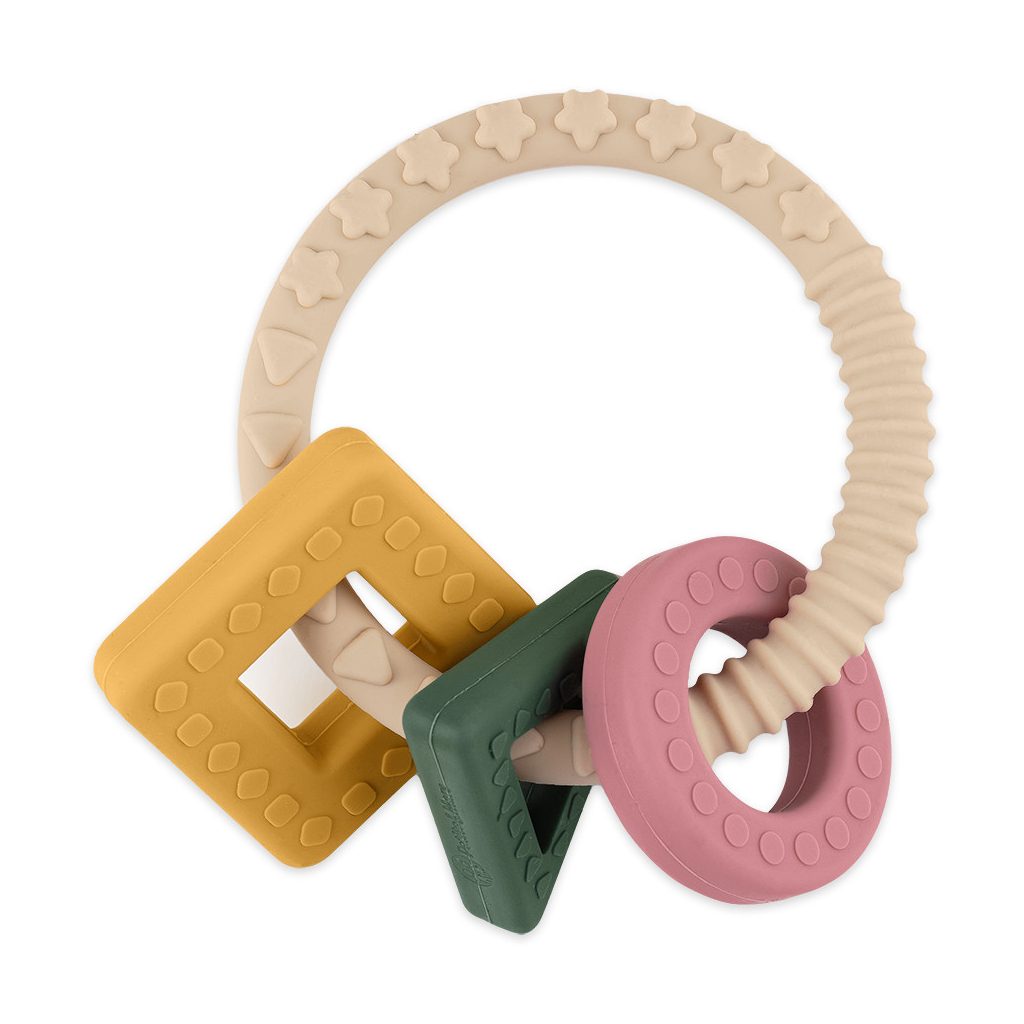 PETITE&MARS szilikon rágóka Figures Desert Sand 0m+