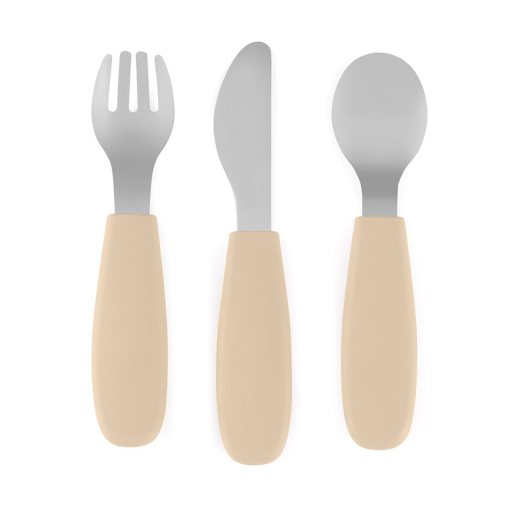 PETITE&MARS Rozsdamentes acél evőeszközkészlet Take&Match Desert Sand 12m+