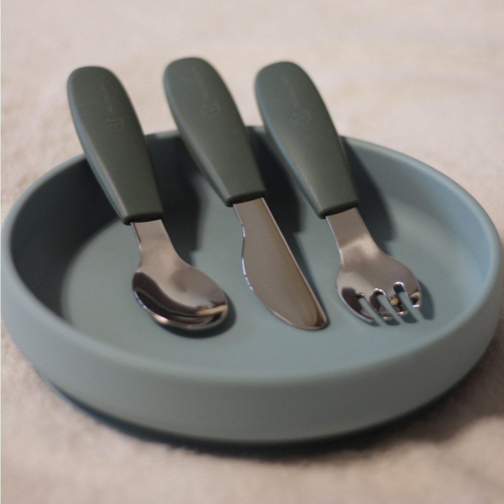 PETITE&MARS Rozsdamentes acél evőeszközkészlet Take&Match Desert Sand 12m+