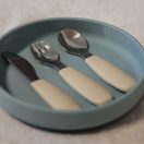 PETITE&MARS Rozsdamentes acél evőeszközkészlet Take&Match Dusty Rose 12m+