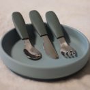 PETITE&MARS Rozsdamentes acél evőeszközkészlet Take&Match Dusty Rose 12m+